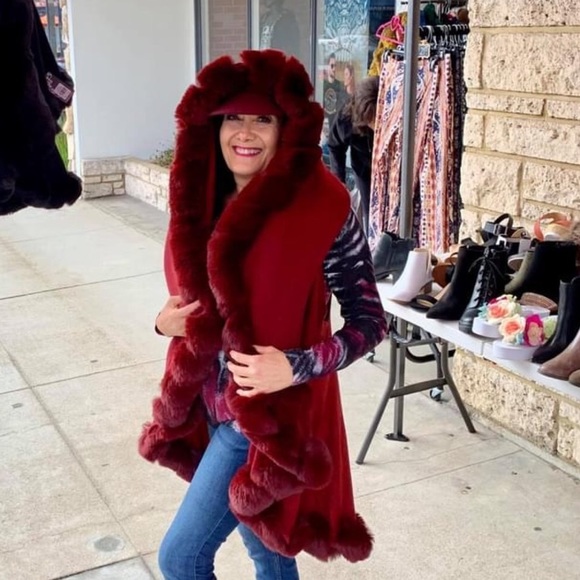 Great Gift Valentine Pink Luxurious Faux Fur Coat - Picture 11 of 11